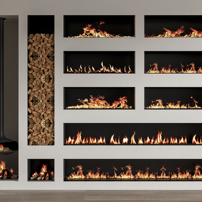 Fireplace flame stove