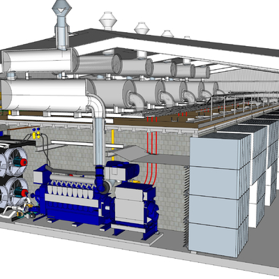 Diesel generator room