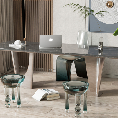 Modern bench tables and chairs