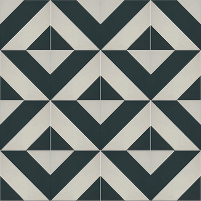 Geometric mosaic floor tile