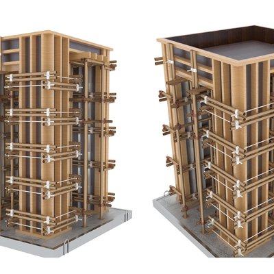 Modern residential building construction model