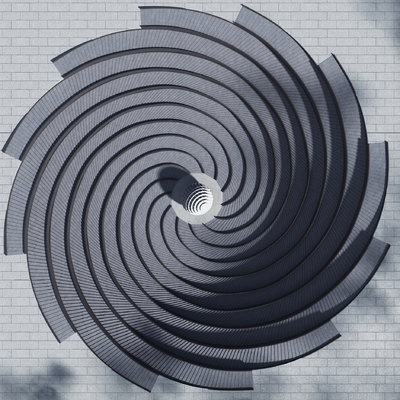 Spiral Sinking Square Square Landscape