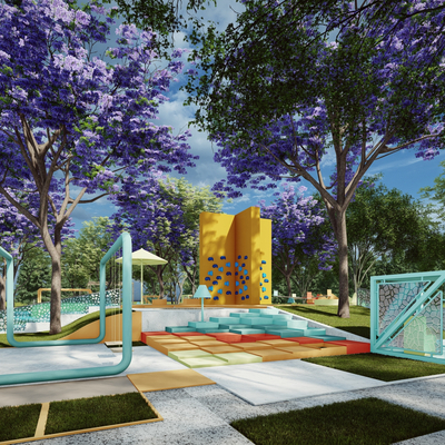 Children's play square