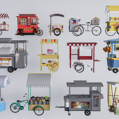 Selling kiosk net red stall snack stall snack car