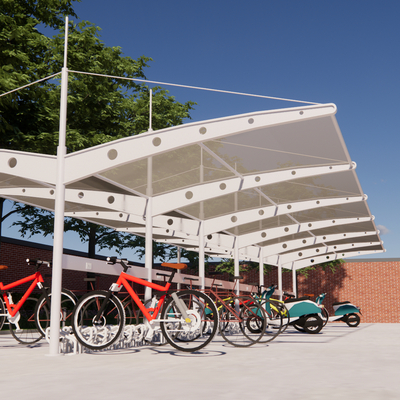 Modern non-motorized carport