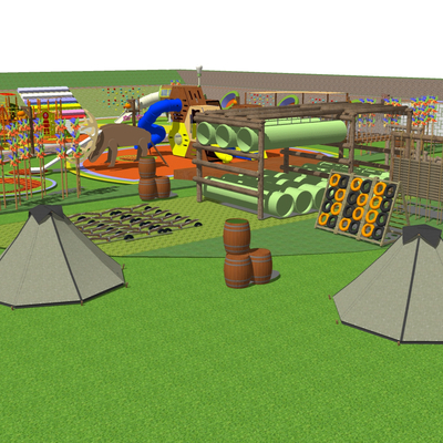 Children's play area exhibition camp