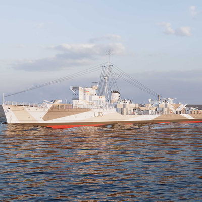 World War II destroyer