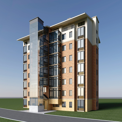 Appearance of modern residential area