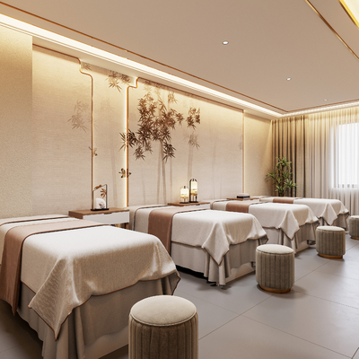 New Chinese Beauty Spa Room