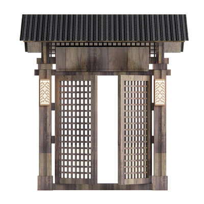 Japanese-style courtyard gate