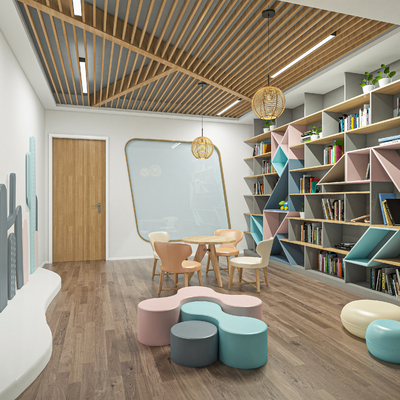 Modern Children's Reading Area