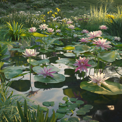 water lily lotus leaf water feature