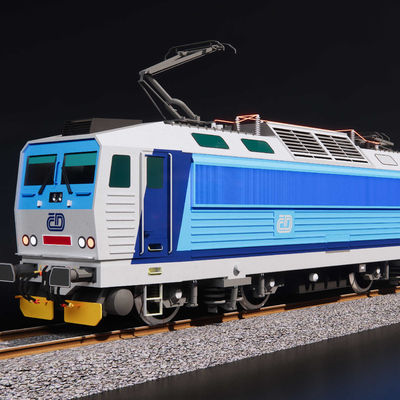 Electric locomotive front