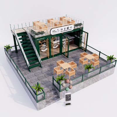 Modern Container Commissary Kiosk