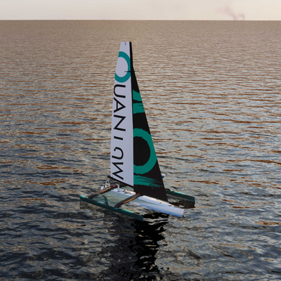 Three-Body Racing Sailboat