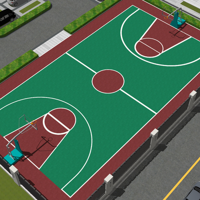 basketball court sports ground