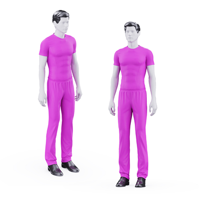 Men's figure model