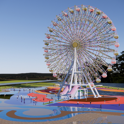 Children's play area Ferris wheel