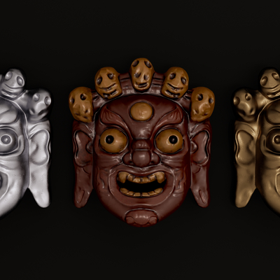 Japanese Mask Wall Decoration Pendant