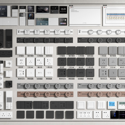 Visual access control strong weak box switch panel