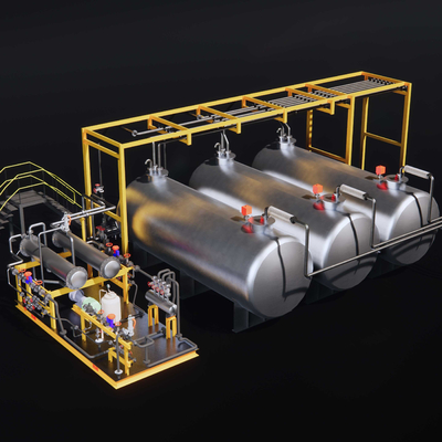 Oil storage tank pumping station