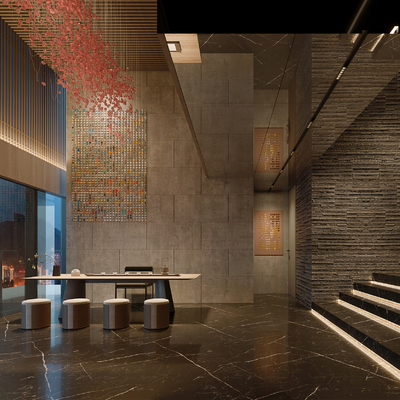 New Chinese Club Front Office Hotel Lobby