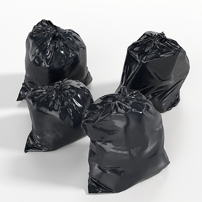 Black Garbage Bag