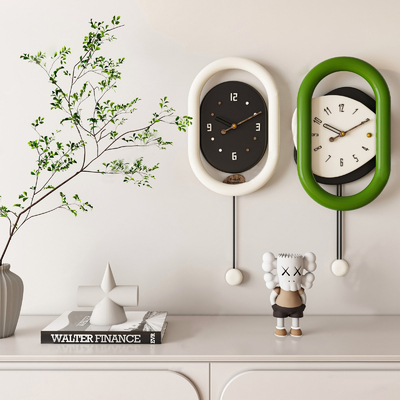 Cream Style Wall Decoration Pendant Clock