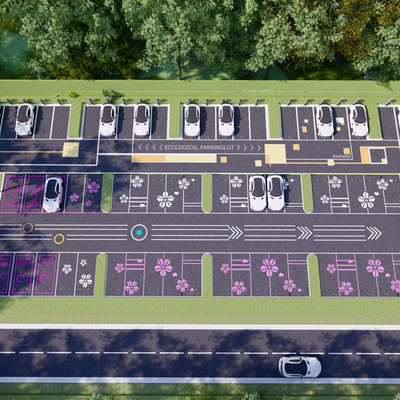 Ecological parking Outdoor parking lot