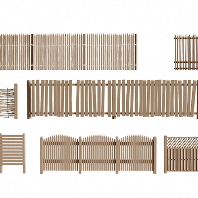 New Chinese Fence Wooden Grille Fence Barrier