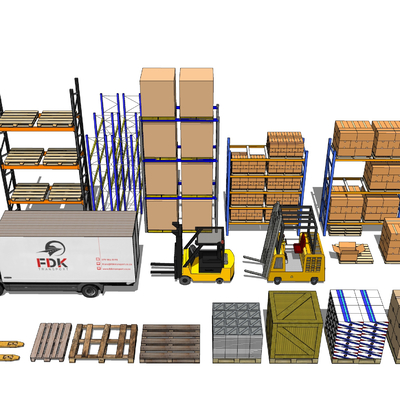 Freight logistics truck box carton