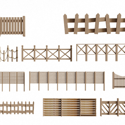 New Chinese Fence Wooden Grille Fence Barrier