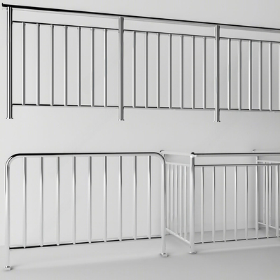 Modern stainless steel railing