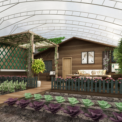 Greenhouse vegetable garden