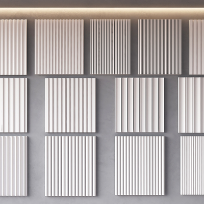 Modern wall plate Grille plate Corrugated plate