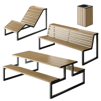 Outdoor Leisure Bench Park Public Seats