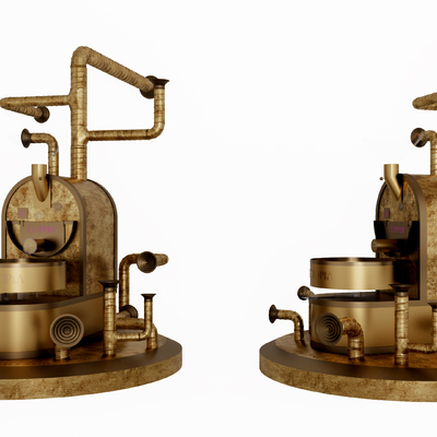 Industrial wind coffee machine