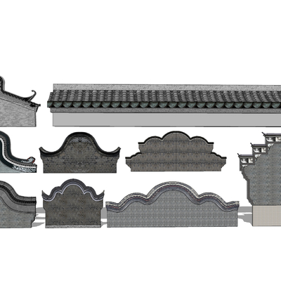 Huizhou Architecture Horse Head Wall Eaves