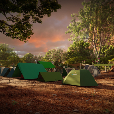 Outdoor camping facilities Camping tents