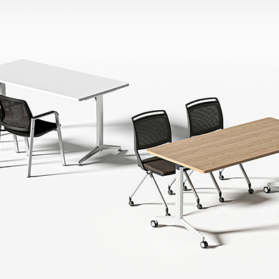 modern office desk and chair