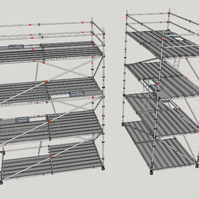 Site Scaffolding Stainless Steel Metal Shelf