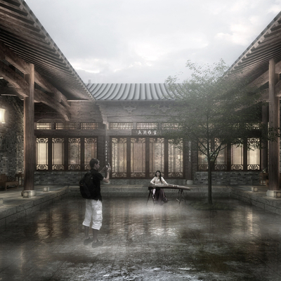 New Chinese Courtyard Courtyard