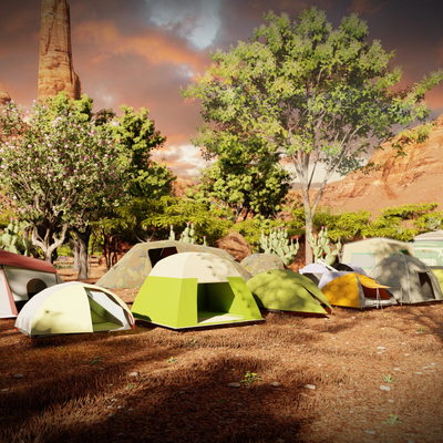 Outdoor camping facilities Camping tents