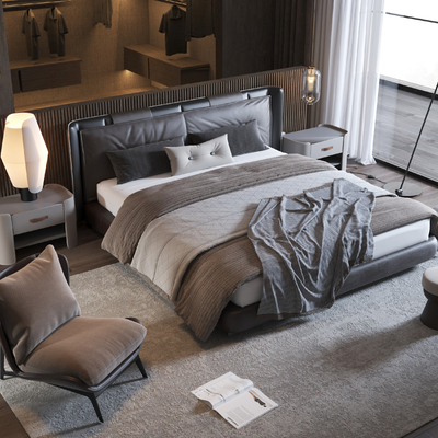 Minotti double bed