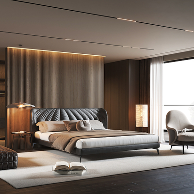 Minotti double bed