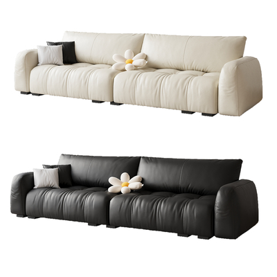 Cream style double sofa