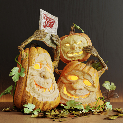 Pumpkin head decoration Pumpkin lamp Decorative Light