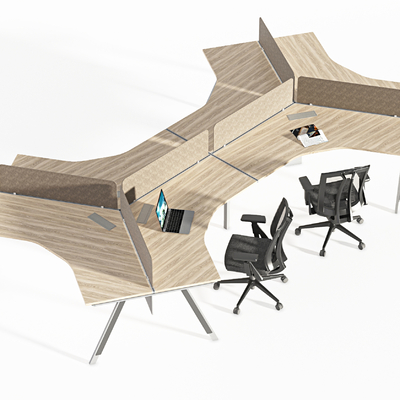 modern office desk and chair