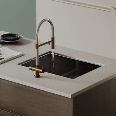 Undertable basin sink faucet