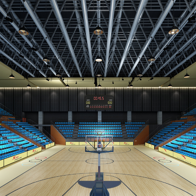 modern basketball stadium